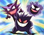 Gastly, Haunter and Gengar